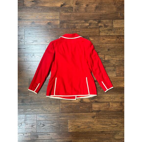 Vintage Clothing Blazer Jacket Ringleader Red Medium Josef T Barry from Shields - Picture 7 of 11